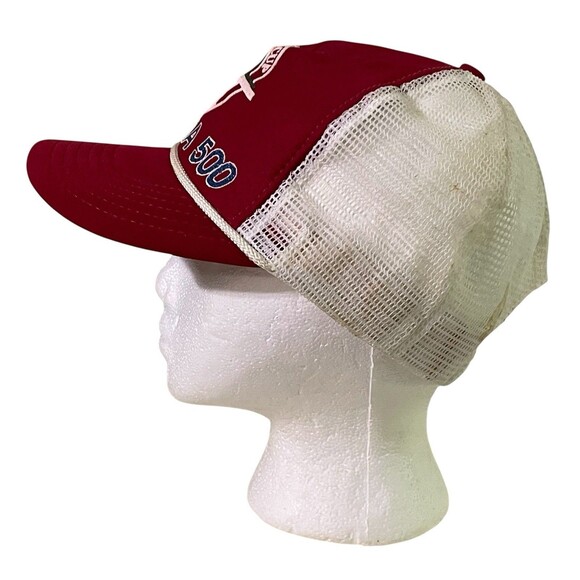 VTG 1992 Winston Cup Daytona 500 Red Trucker Snapback Mesh Rope Ball Cap Hat - Picture 3 of 5